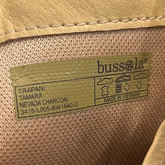 Like new dark-grey ankle-boots with side-zipper and lace-up back by Bussola - Picture 6 of 8